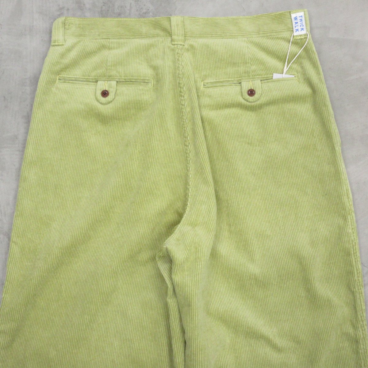 NOROLL / THICK WALK CORDS PANTS / LIME GREEN |