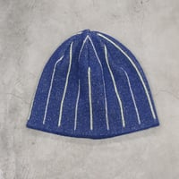 NOROLL / TWO FACE WASHI BEANIE / BLUE