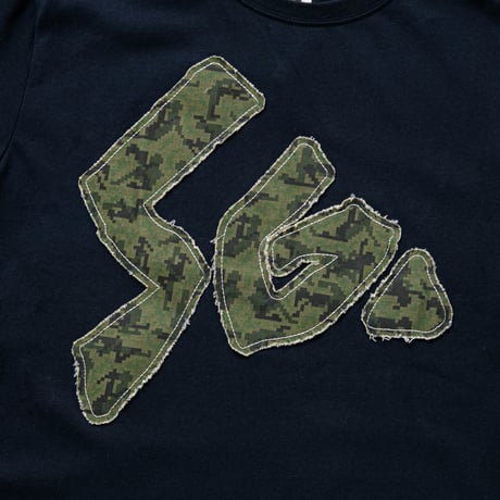 SPECIAL GUEST K.K. / SEX CAMO FABRIC PATCH TEE / NAVY