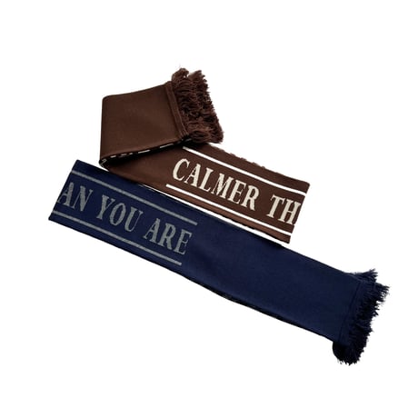 COMFORTABLE REASON / OP SCARVES / BROWN x OFF