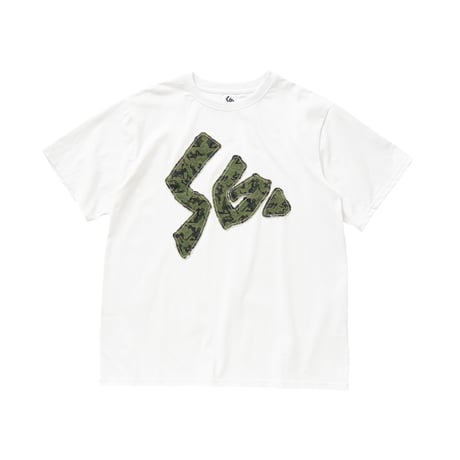 SPECIAL GUEST K.K. / SEX CAMO FABRIC PATCH TEE / WHITE