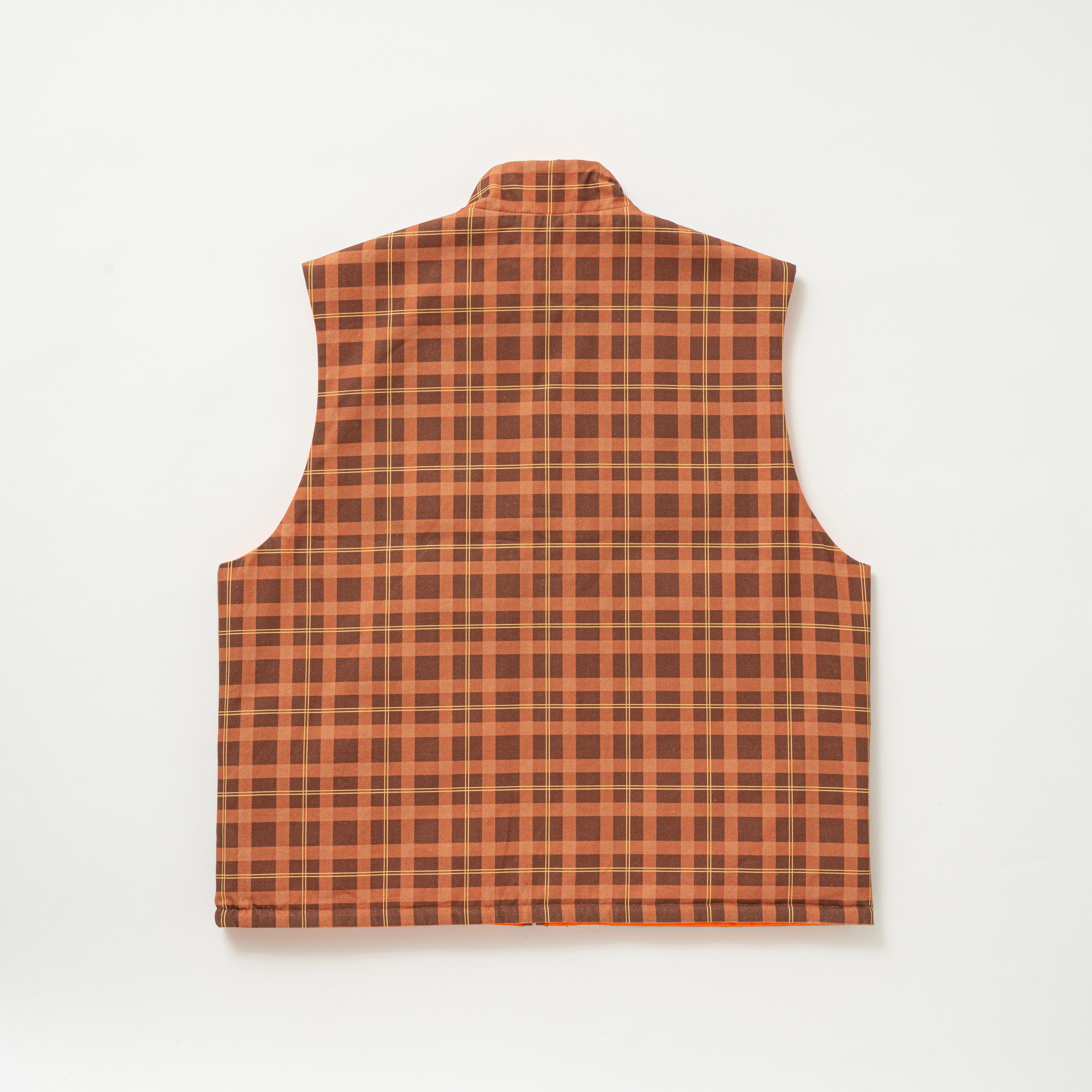 SOL soonerorlater / REVERSIBLE CHECKED VEST / B