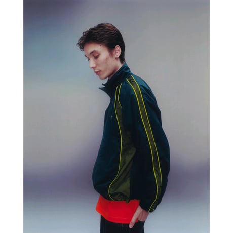 BoTT / MESH PANEL TRACK JACKET / BLACK