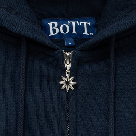 BoTT / B LOGO ZIP HOODIE / NAVY