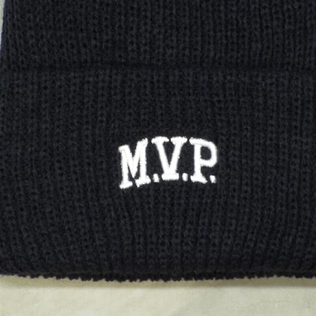 M.V.P. / LOGO KNIT CAP / NAVY