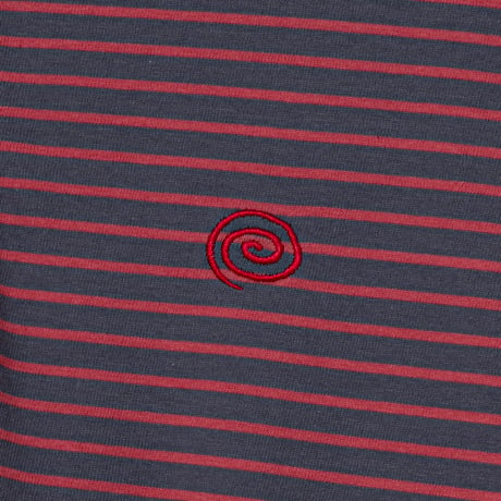 SOL soonerorlater / BORDER L/S TEE / GRAY & RED