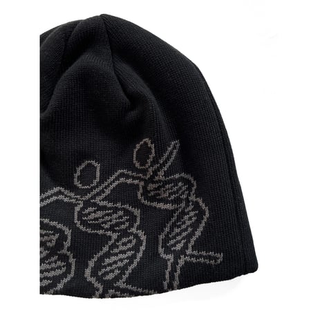 COMFORTABLE REASON / DANCING DNA BEANIE / BLACK