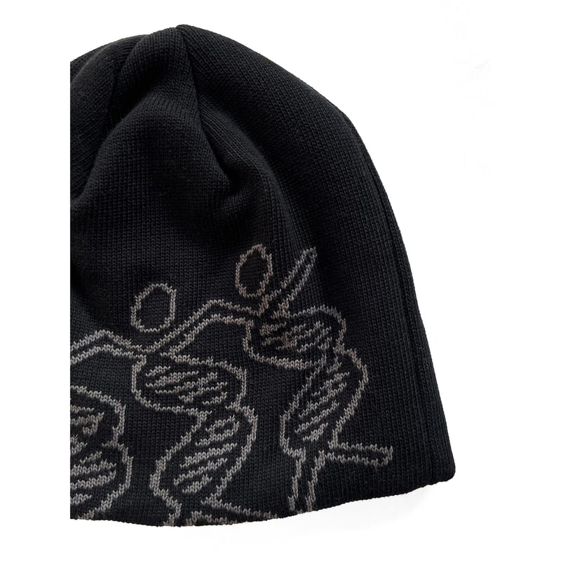 帽子 Dancing DNA Beanie COMFORTABLE REASON / DANCING DNA BEANIE / BLACK
