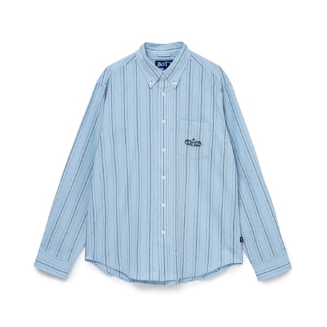 BoTT / LIGHTWEIGHT STRIPE SHIRT / LIGHT BLUE