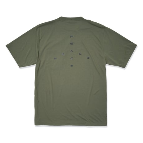 GARBAGE / POCKET TEE (BIG PEACE) / OLIVE (BLACK PRINT)