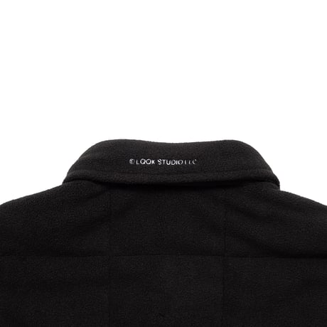 LQQK STUDIO / QUILTED BUTTON DOWN / BLACK