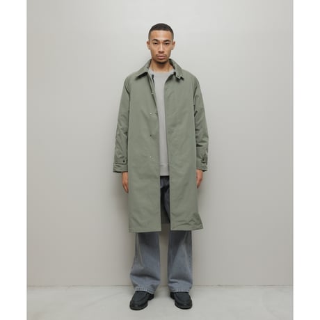 BAL / x TAION BALMACAAN COAT WITH DETACHABLE DOWN VEST / WOLF GRAY