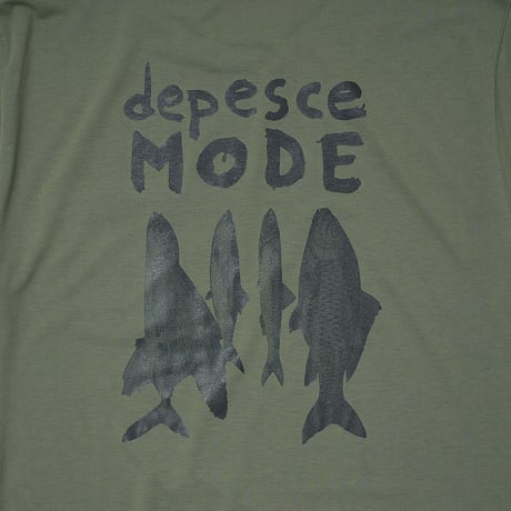 GARBAGE / POCKET TEE (DEPESCE MODE) / OLIVE (BLACK PRINT)