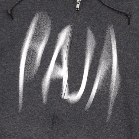 PAJA STUDIO / MATION LOGO ZIP-UP HOODIE / GRAY