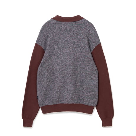 BoTT / MARLED KNIT POLO / BROWN