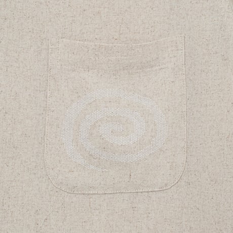 SOL soonerorlater / OPEN COLLAR S/S SHIRT / OATMEAL