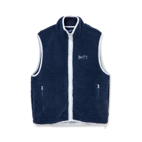 BoTT / FULL ZIP FLEECE VEST / NAVY
