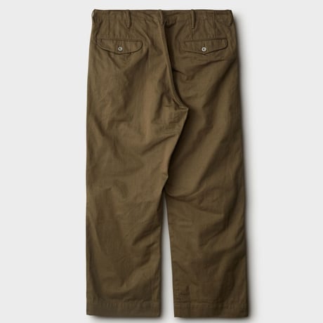 PHIGVEL MAKERS & Co. / OFFICER TROUSERS (WIDE) / V.OLIVE