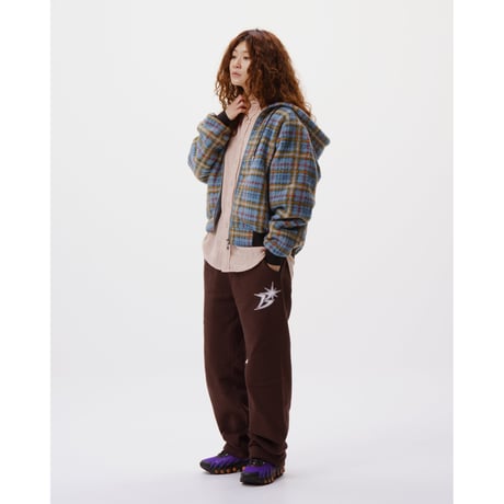 BoTT / FLEECE ZIP HOODIE / SLATE BLUE