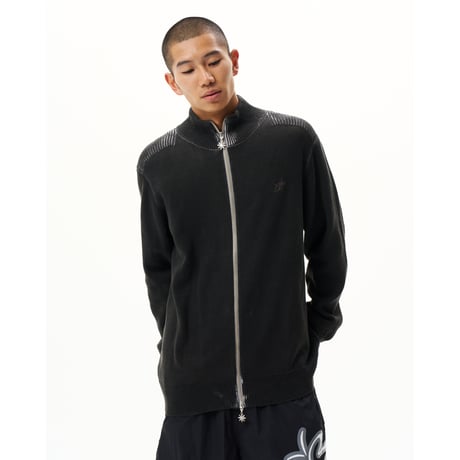 BoTT / ZIP-UP DRIVER'S KNIT / BLACK