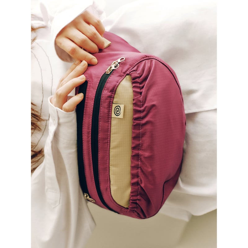 SOL soonerorlater / NYLON TWO-TONE WAIST BAG /