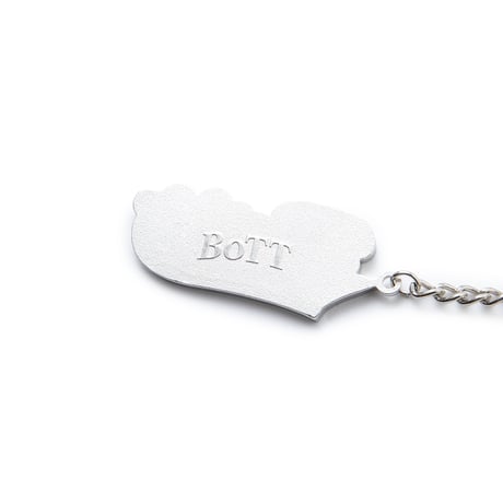 BoTT / SCRIPT LOGO KEYCHAIN / SILVER