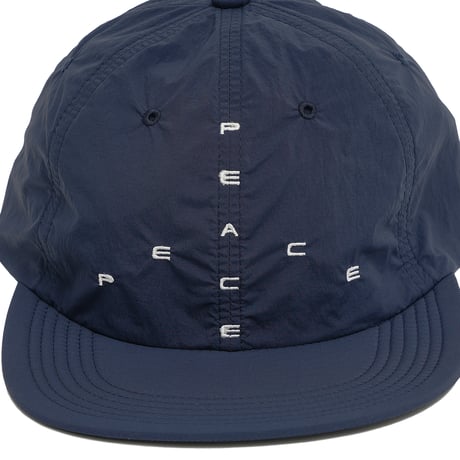 GARBAGE / SOFT BRIM 6 PANEL CAP (BIG PEACE) / NAVY (WHITE EMB)