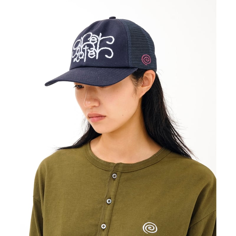 SOL soonerorlater / STEM LOGO MESH CAP / NAVY |
