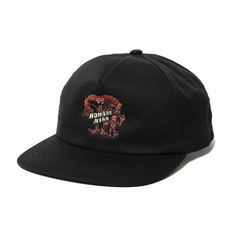 HOMBRE NINO / 5 PANEL CAP (DEADKEBAB MONSTERS) / BLACK