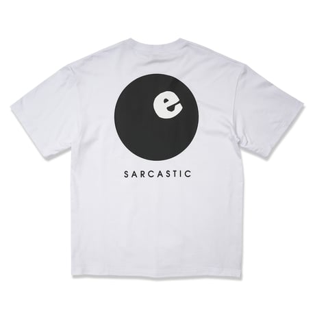 SARCASTIC / E BALL 25 SHORT SLEEVE TEE / WHITE