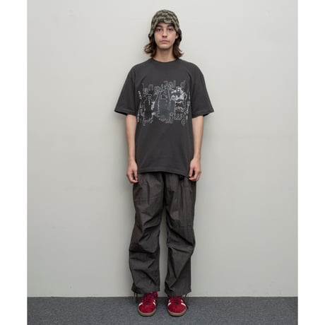 BAL / CRINKLE WIDE MOUNTAIN PANT / ANTHRACITE