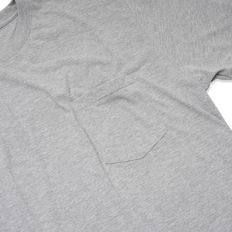 GARBAGE / POCKET TEE (BIG PEACE) / ASH GREY (BLACK PRINT)