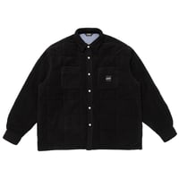 LQQK STUDIO / QUILTED BUTTON DOWN / BLACK