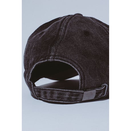 FUCKING AWESOME / THREE SPIRAL WASHED DENIM 6-PANEL HAT / BLACK