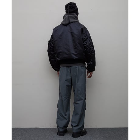 BAL / x SPIEWAK DOUBEL ZIP BOMBER JACKET / BLACK