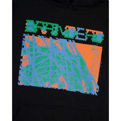 BRAIN DEAD / VIDEOSPHERE HOODIE / BLACK