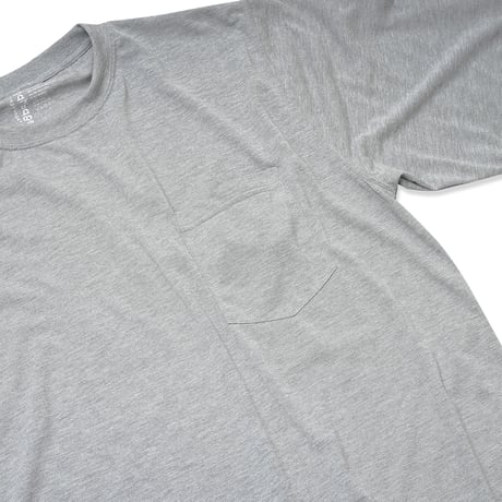 GARBAGE / POCKET LS TEE (L&P) / ASH GREY (BLACK PRINT)