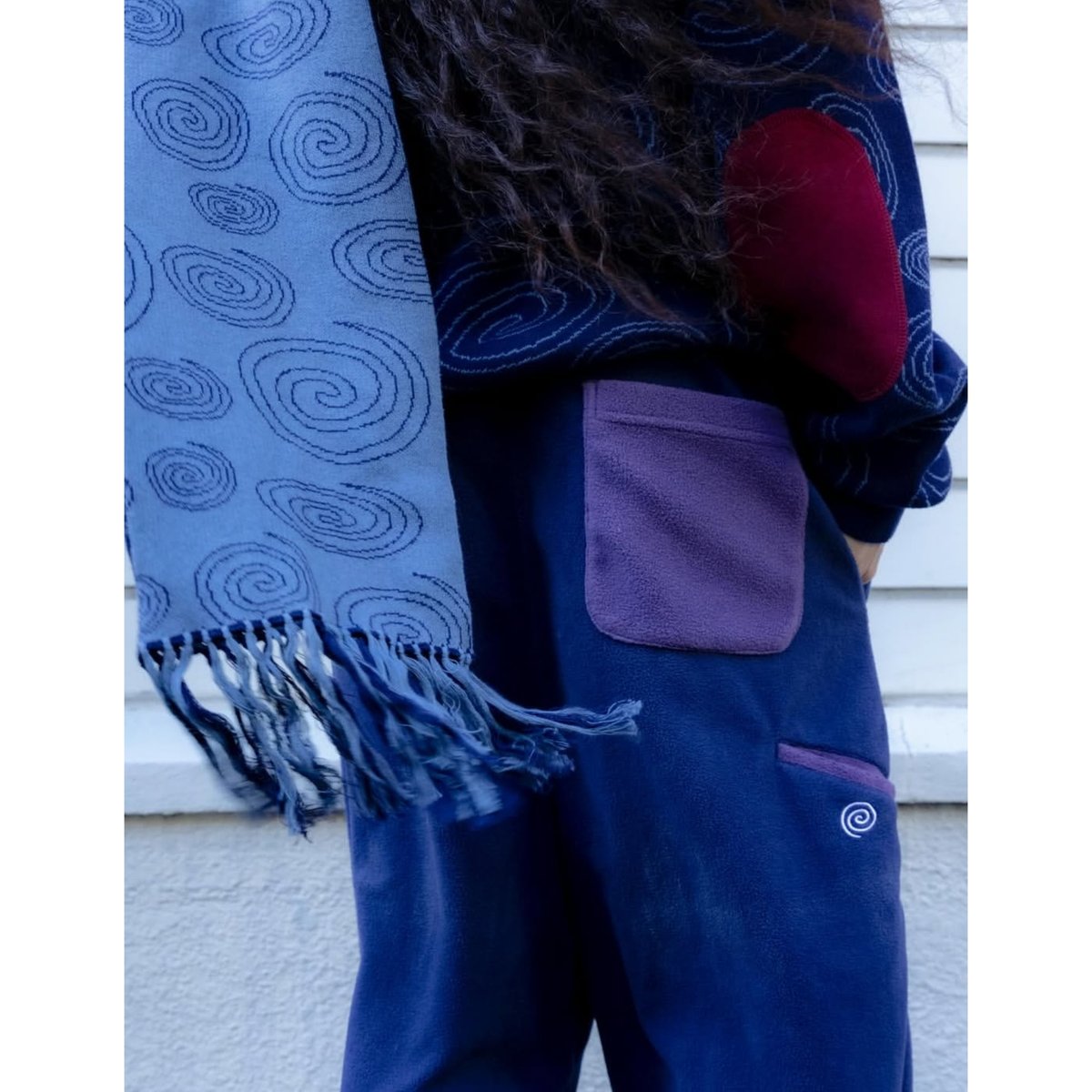 sol soonerorlater sparkling scarf ネイビー SOL soonerorlater / SPARKLING SCARF / NAVY | So