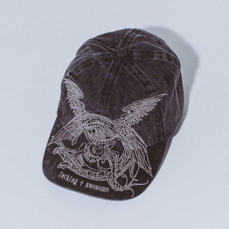 FUCKING AWESOME / SEPHIRA 6-PANEL HAT / WASHED BLACK