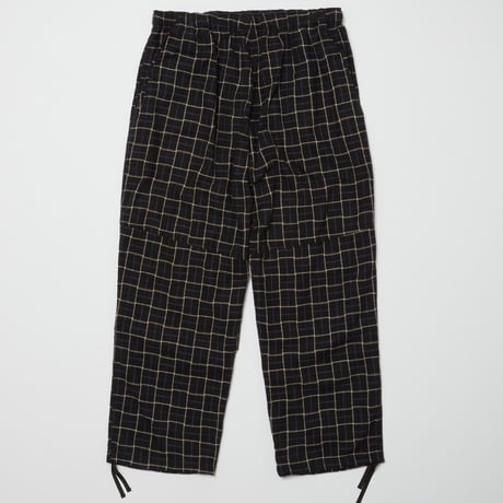 BAL / WIDE MOUNTAIN PANT / BLACK PLAID