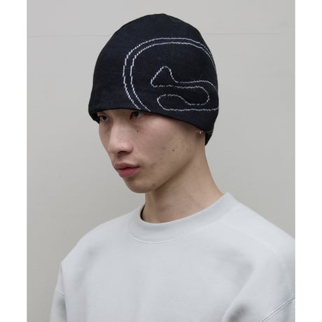 BAL / BIG LOGO SOFT BEANIE HAT / BLACK