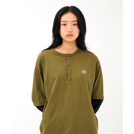 SOL soonerorlater / FAKE LAYERED TEE / KHAKI