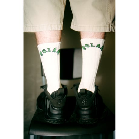 POLAR SKATE CO. / LARGE RIB SOCKS COLLEGE / DARK BLUE