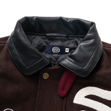SOL soonerorlater / VARSITY JACKET / BROWN