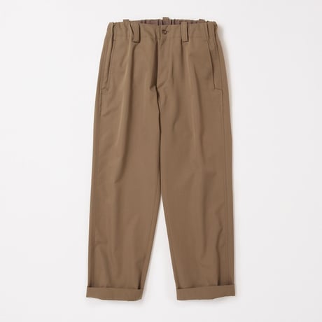 tone / WOOL GABARDINE WORK PANTS / KHAKI