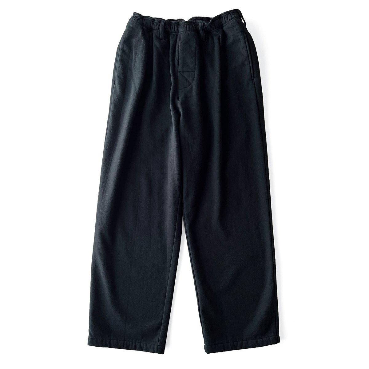 COMFORTABLE REASON / FLEECE BACK SLACKS / BLACK
