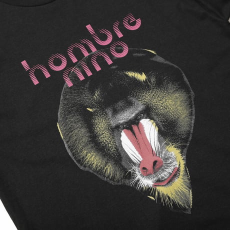 HOMBRE NINO / L/S PRINT TEE (MANDRILL 1) / BLACK