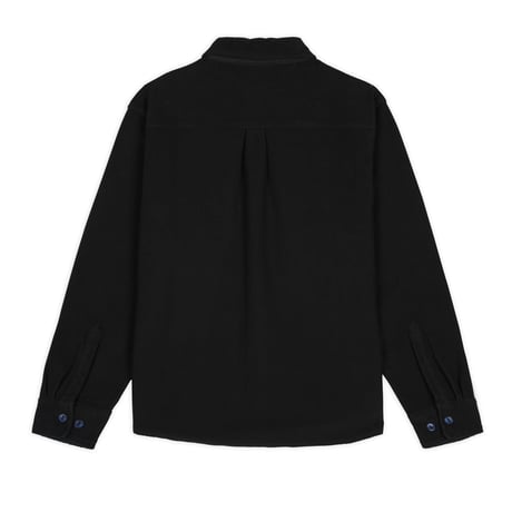 BRAIN DEAD / CPO REVERSE FRENCH TERRY SHIRT / WASHED BLACK