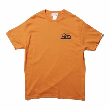 HOMBRE NINO / S/S PRINT TEE (CONCRETE ESTATE) / ORANGE