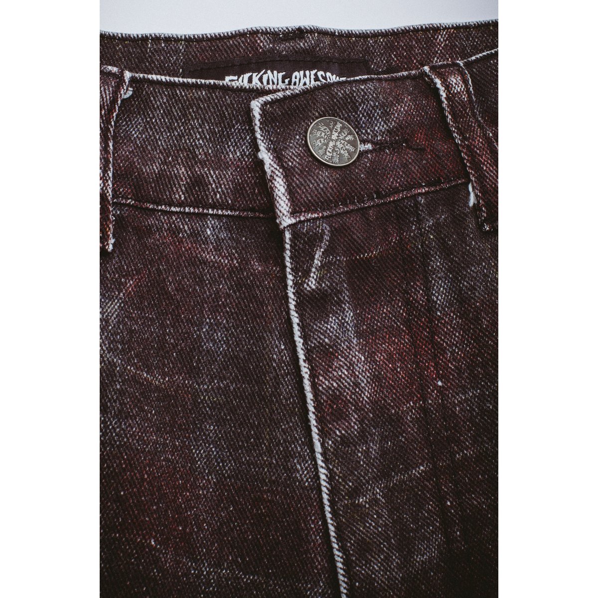 FUCKING AWESOME / MILLER PLAID DENIM SHORT / RE